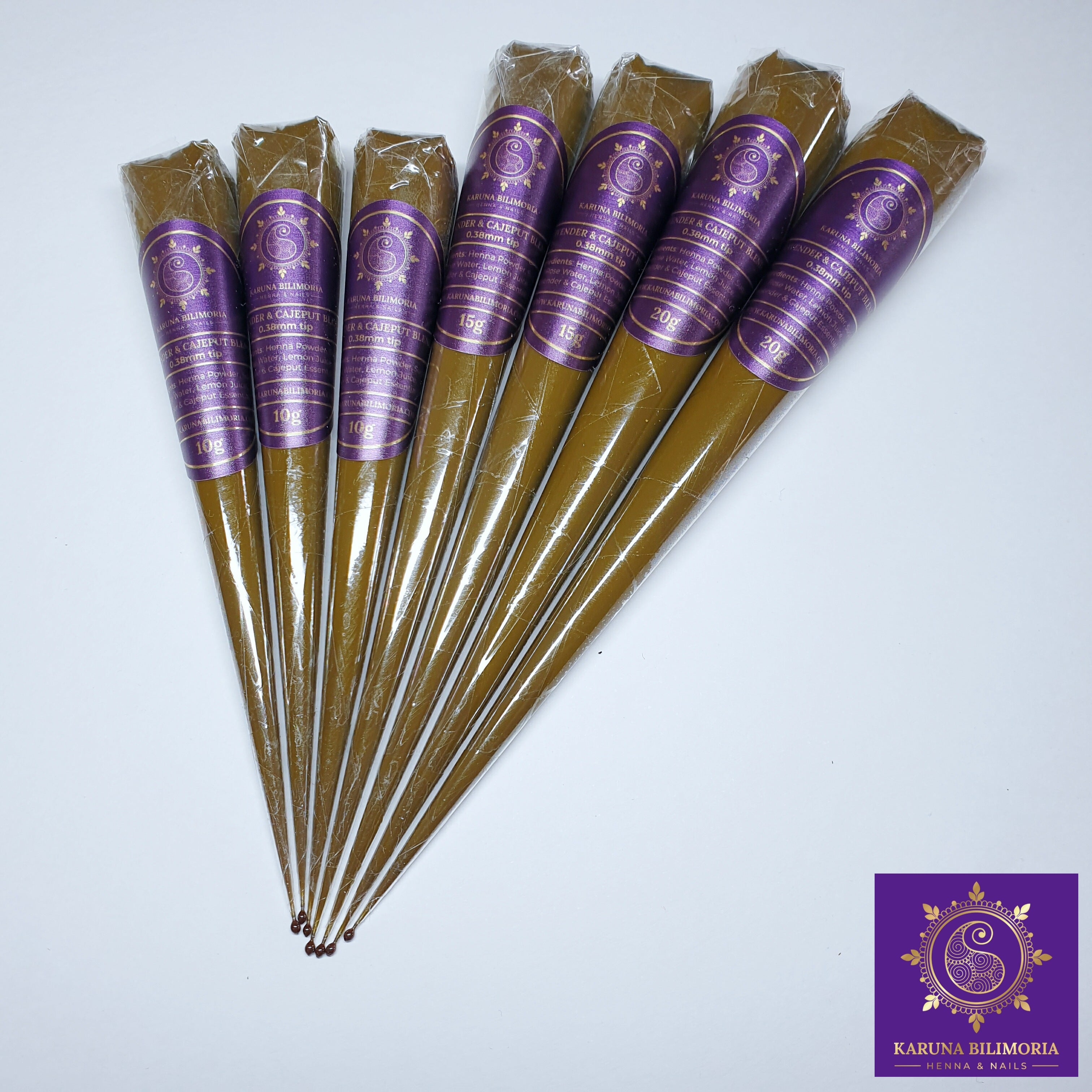 Ready to use henna cones & paste